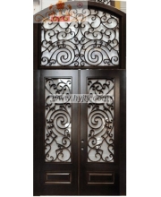 Wrought iron entrance doors
